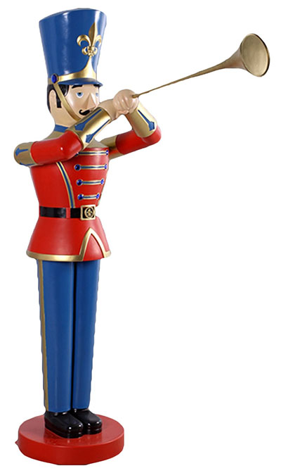 Resin Toy Soldier With Trumpet 6Ft